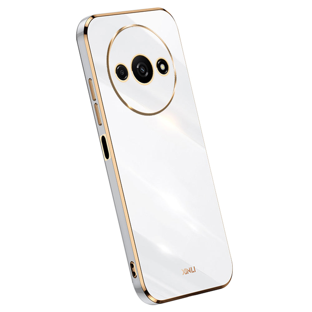 XINLI For Xiaomi Redmi A3 / Poco C61 4G TPU Case Precise Cut-outs Lens Protection Electroplating Phone Cover XINLI For Xiaomi Redmi A3 / Poco C61 4G TPU Case Precise Cut-outs Lens Protection Electroplating Phone Cover